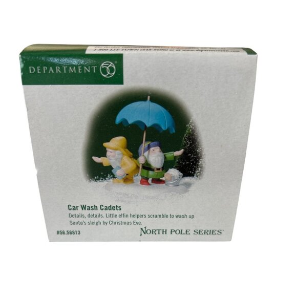 Department 56 North Pole Series Car‎ Wash Cadets Figurine - Vintage from 2001 - Picture 6 of 8